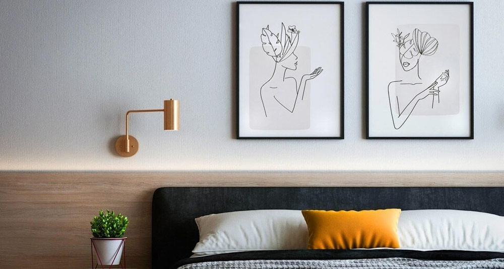 Cómo decorar con cuadros minimalistas para dormitorios?